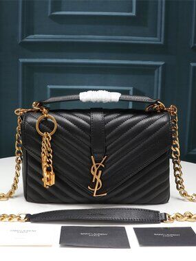 YSL College Medium Quilted Leather Shoulder Bag